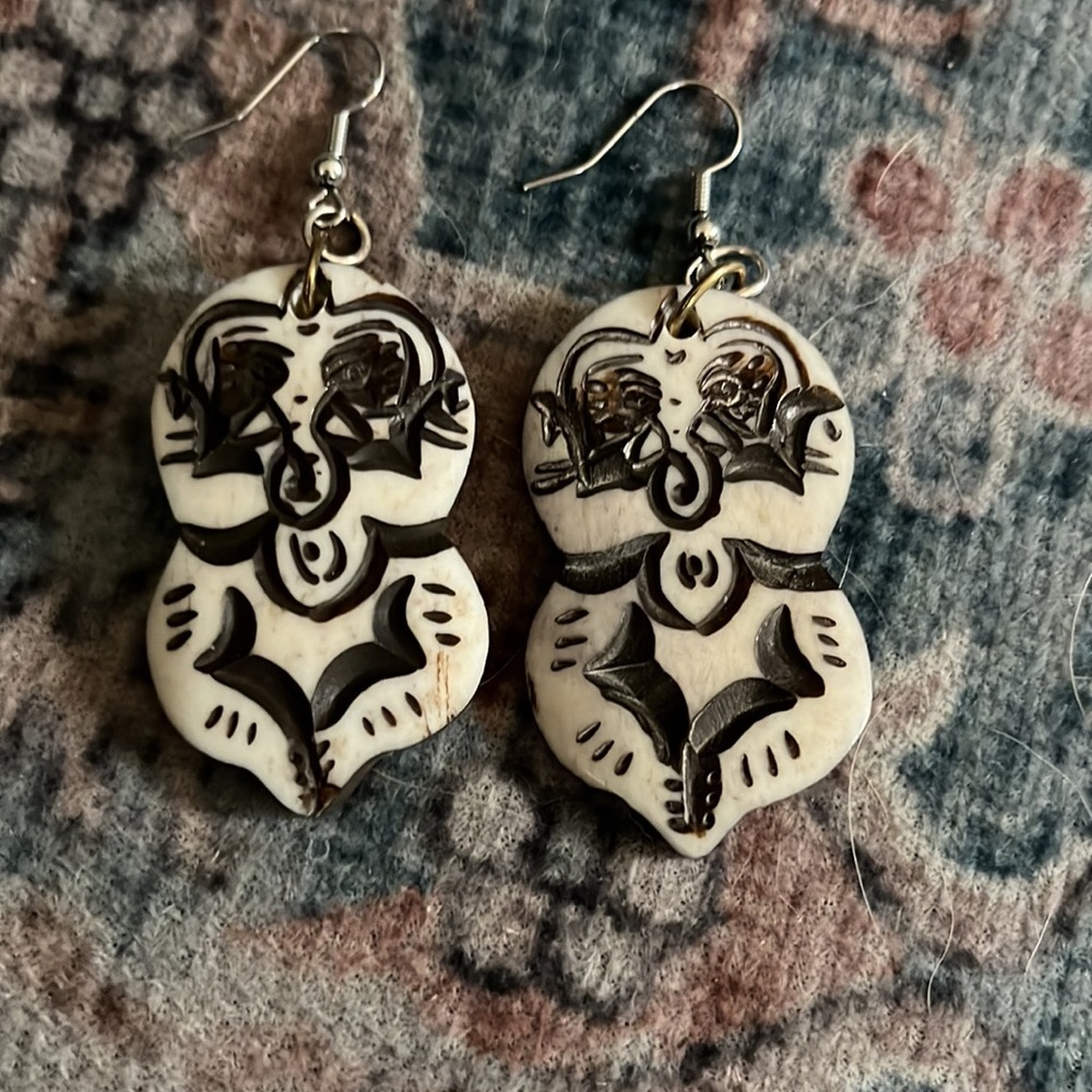 “Namaste” Handmade Hippie Earthy earrings!